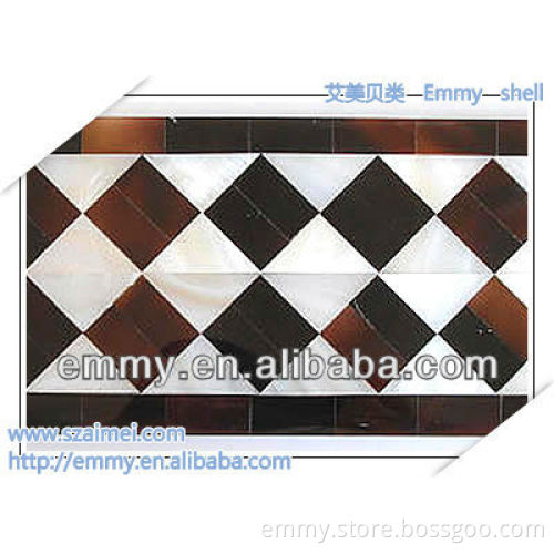 Natural pearl shell mosaic tile waist line